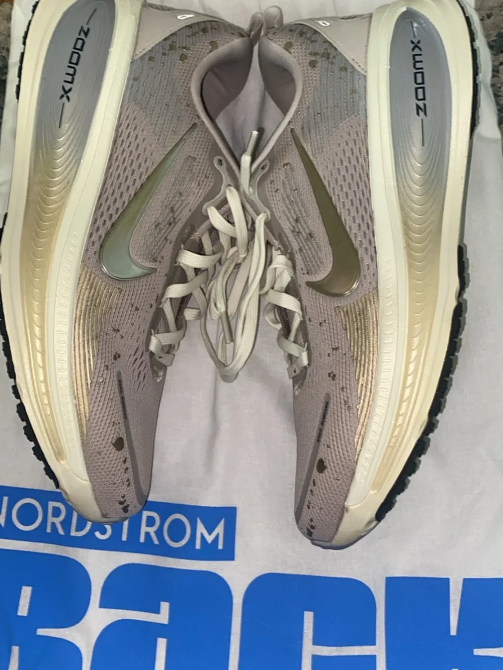 Nike Men’s ZoomX Running Sneakers - Gold Beige